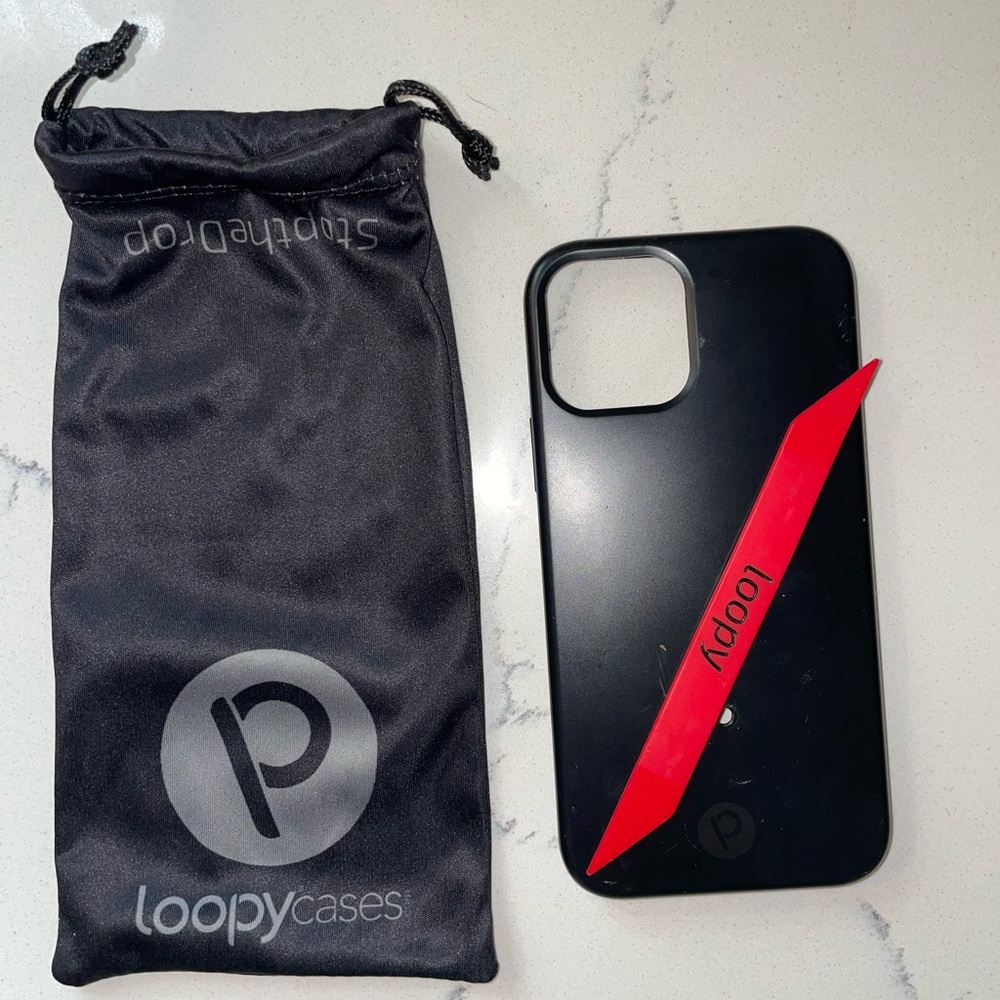 Loopy case, black, iPhone 12/12 Pro